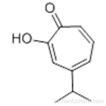2,4,6-cicloheptatrien-1-ona, 2-hidroxi-4- (1-metiletil) - CAS 499-44-5